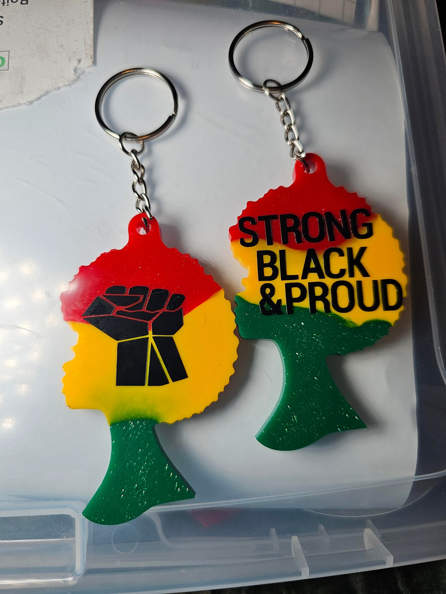 Afro Pride Keychain